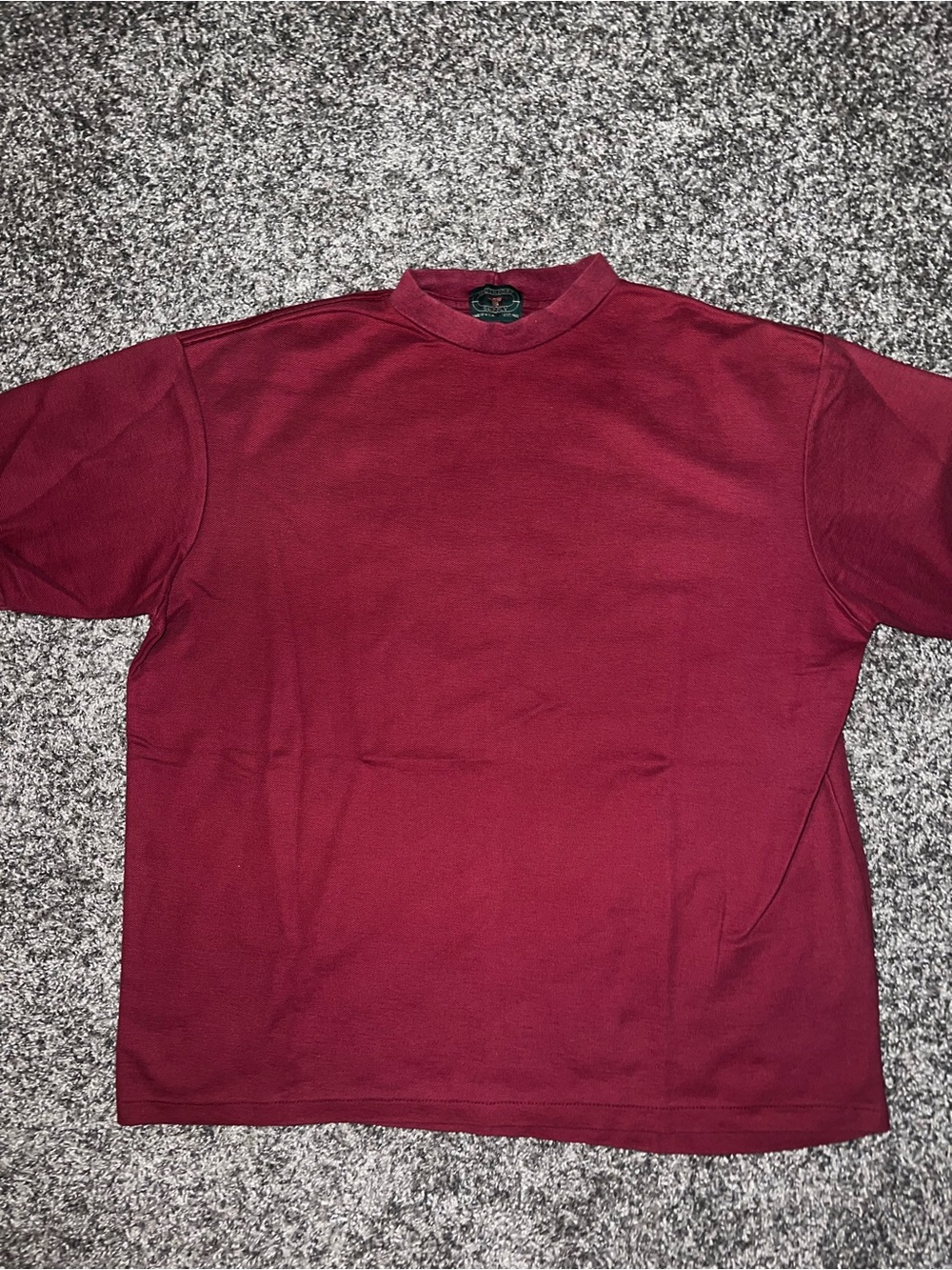 Men's Short-Sleeve Crewneck Tee in Deep Wine